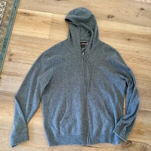 Mens Michael Kors Cashmere Zip Hooded Sweater